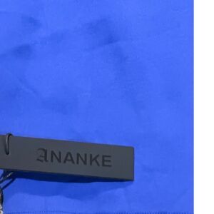 ANANKE Heavyweight Fleece Cropped Hoodie Royal Blue Men's M Raw Hem Boxy NWT